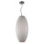 Contemporary Beauty 1 Light Pendant with Ivory Silk Shade Glass and Ivory Finish