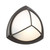 Contemporary Beauty 1 Light Outdoor Wall Sconce with Frost Glass and Bronze Finish