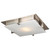 Contemporary Beauty 1 Light Flush Mount with Acid Frost Glass and Satin Nickel Finish