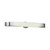 Contemporary Beauty 1 Light Bath Light with Frost Glass and Satin Nickel Finish