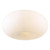 Contemporary Beauty 4 Light Flush Mount with Matte Opal Glass and Satin Nickel Finish