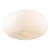 Contemporary Beauty 4 Light Flush Mount with Matte Opal Glass and Satin Nickel Finish