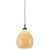 Contemporary Beauty 1 Light Mini Pendant with Natural Onyx Finish and Oil Rubbed Bronze Finish
