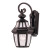Satin 1 Light Black Incandescent Outdoor Wall Mount With Clear Glass