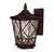 Satin 1 Light Bronze Incandescent Outdoor Wall Mount With White Glass