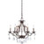 6 Light Ceiling Dark Brown Incandescent Chandelier