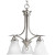 Trinity Collection Brushed Nickel 3-light Chandelier