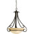 Torino Collection Forged Bronze 3-light Foyer Pendant