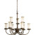 Santiago Collection Roasted Java 9-light Chandelier