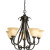 Torino Collection Forged Bronze 5-light Chandelier