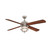 Senze Collection 52 Inches Brushed Nickel Ceiling Fan with Light