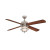Senze Collection 52 Inches Brushed Nickel Ceiling Fan with Light