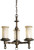 Santiago Collection Roasted Java 3-light Chandelier