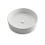 White Round Ceramic Sink with Pop Up Drain Chrome