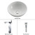 White Round Ceramic Sink and Sonus Faucet Chrome