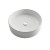 White Round Ceramic Sink with Pop Up Drain Oil Rubbed Bronze