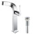 Typhon Single Lever Vessel Faucet with Pop Up Drain Chrome