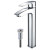 Visio Single Lever Vessel Faucet with Matching Pop Up Drain Chrome