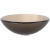 Frosted Brown Glass Vessel Sink with PU-MR Oil Rubbed Bronze