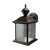 Heath Zenith 150 Degree City Carriage Lantern with Clear Seeded Glass - Black