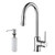 Single Lever Pull Out Kitchen Faucet and Soap Dispenser Chrome