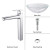 Crystal Clear Glass Vessel Sink and Virtus Faucet Chrome