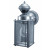 Heath Zenith 150 Degree Shaker Cove Lantern with Seeded Glass - Silver