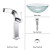 Mosaic Glass Vessel Sink and Typhon Faucet Chrome