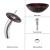 Callisto Glass Vessel Sink and Waterfall Faucet Chrome