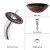 Lava Glass Vessel Sink and Waterfall Faucet Chrome