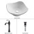 White Tulip Ceramic Sink and Ventus Faucet Oil Rubbed Bronze