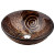 Luna Glass Vessel Sink with PU-MR Oil Rubbed Bronze