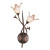 2-Light Wall Mount Aged Bronze Sconce