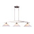 3-Light Ceiling Mount Satin Nickel Island Light