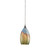 1-Light Ceiling Mount Satin Nickel Pendant