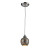 1-Light Ceiling Mount Satin Nickel Pendant