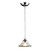 1-Light Ceiling Mount Polished Chrome Pendant