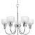 Archie Collection 5 Light Chrome Chandelier