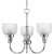 Archie Collection 3 Light Chrome Chandelier