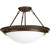 Eclipse Collection 3 Light Antique Bronze Semi-flushmount