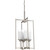 Alexa Collection 4 Light Brushed Nickel Foyer Pendant