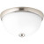 Random Collection 1 Light Brushed Nickel Flushmount