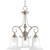 Kensington Collection 3 Light Brushed Nickel Chandelier