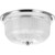 Archie Collection 2 Light Chrome Flushmount