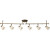 Savannah Collection 6 Light  Burnished Chestnut Spot Light Fixture