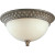 Savannah Collection 2 Light  Burnished Chestnut Flushmount