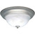 Burton 3 Light Ceiling Brushed Nickel  Incandescent Flush Mount