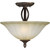 Burton 2 Light Ceiling Antique Bronze  Incandescent Semi Flush Mount