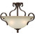 Burton 3 Light Ceiling Antique Bronze  Incandescent Semi Flush Mount