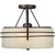 Burton 3 Light Ceiling Antique Bronze  Incandescent Semi Flush Mount